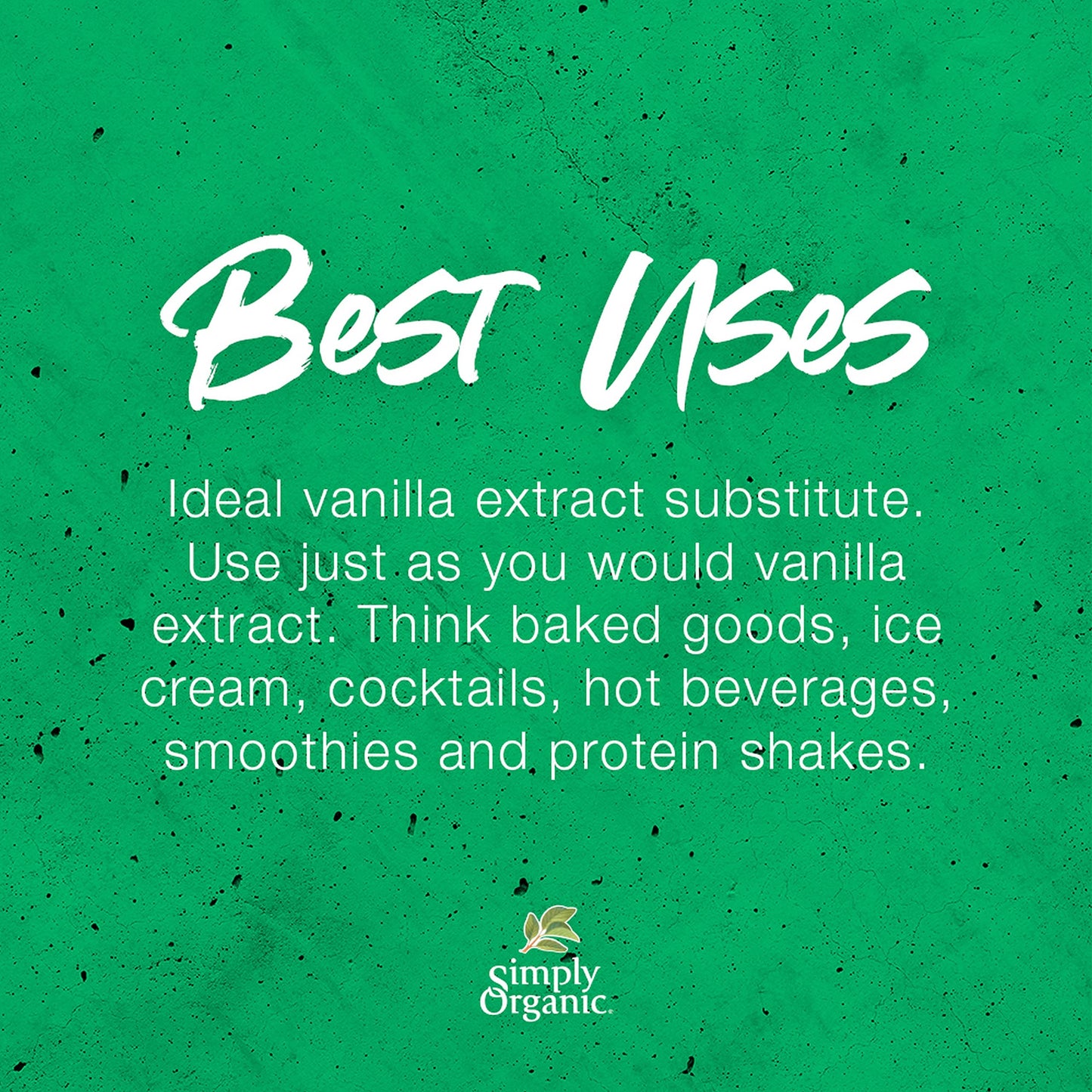 Simply Organic Vanilla Flavoring, Non-  ic, Certified Organic, Vegan, 2 oz, Pack of 6