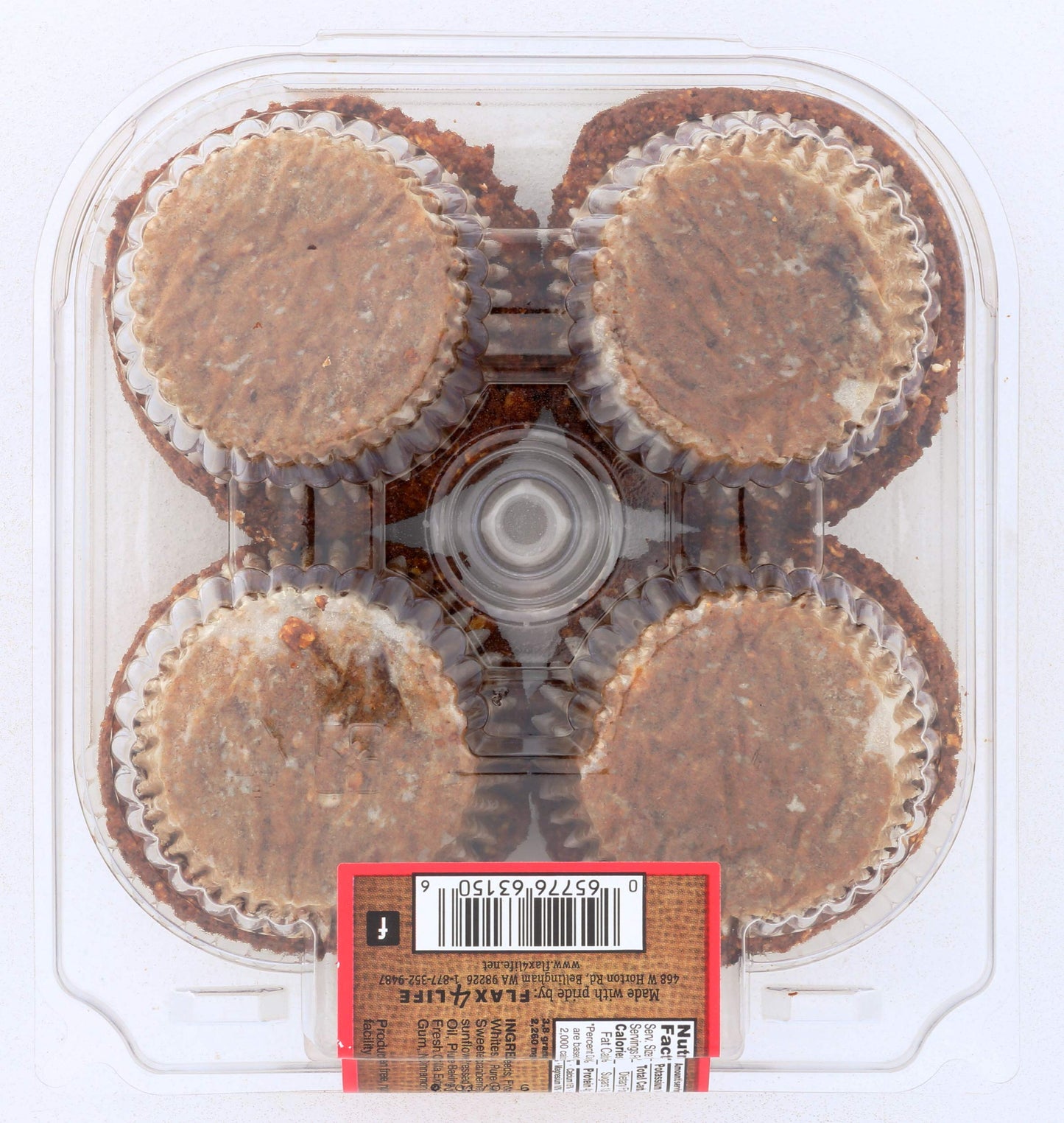 FLAX4LIFE FZ Cranberry and Orange Muffin, 14 Ounce (Pack of 6)