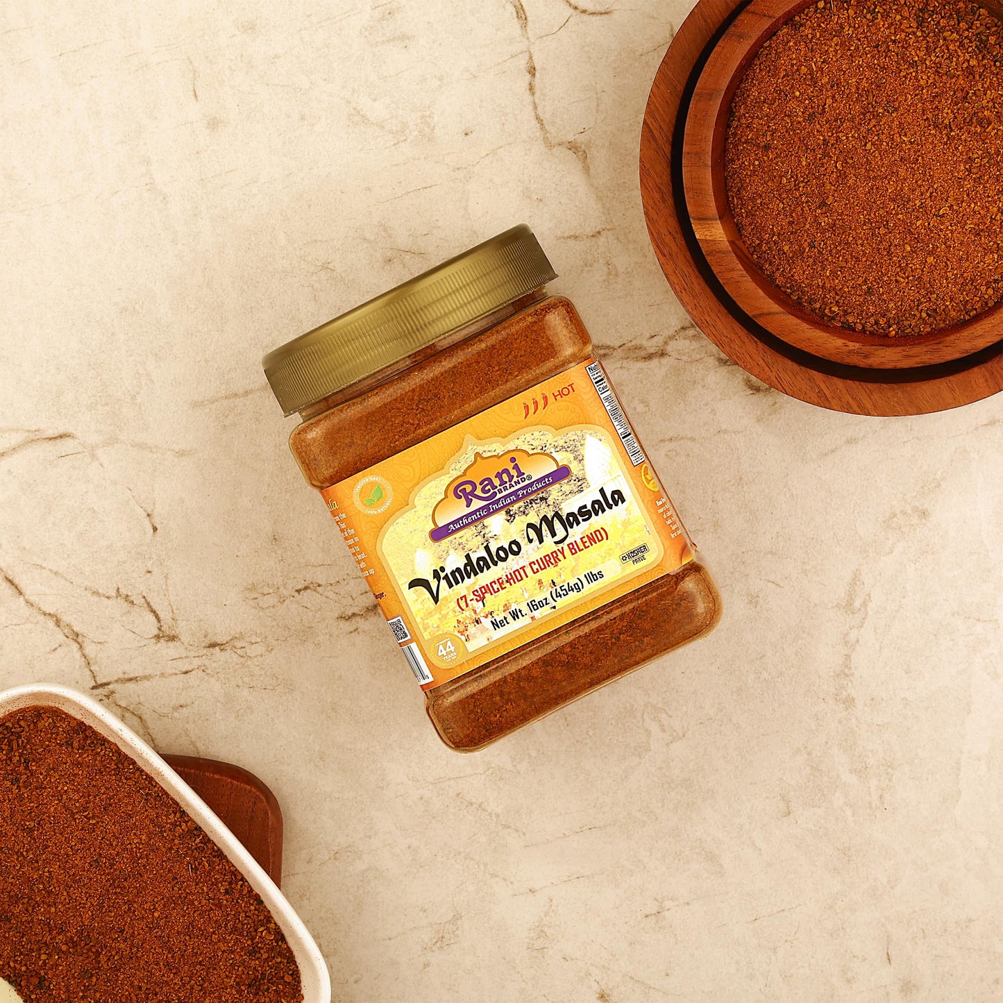 Rani Vindaloo Curry Masala Spice Blend, Salt Free, Vegan, 16oz PET Jar, Non-GMO, Kosher, Indian Origin