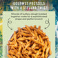Stellar Pretzel Braids, Bold & Herby Roasted Onion And Garlic, 6 Large Snack Bags (5 Oz Each) Vegan Pretzel Rods, Sticks