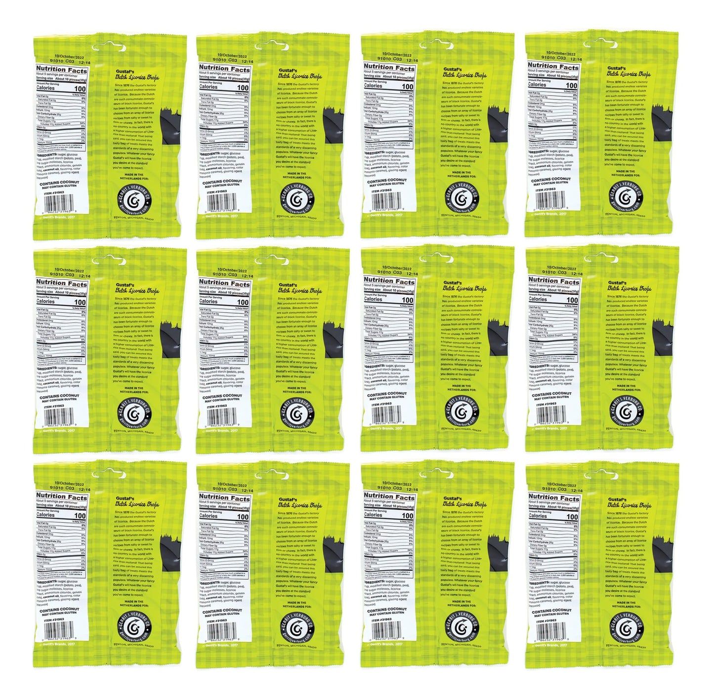 King Of Sweets Soft Licorice Drops, Chewy & Flavorful, 12 Count (5.29 oz)