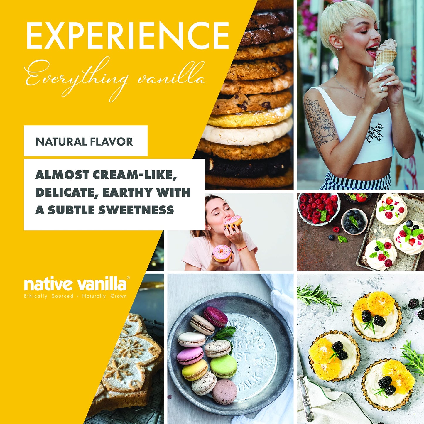 Native Vanilla Tahitian Vanilla Beans - Premium Grade B Whole Pods - 10 Count - Vegan, Non-GMO, Gluten-Free - Rich Creamy Flavor