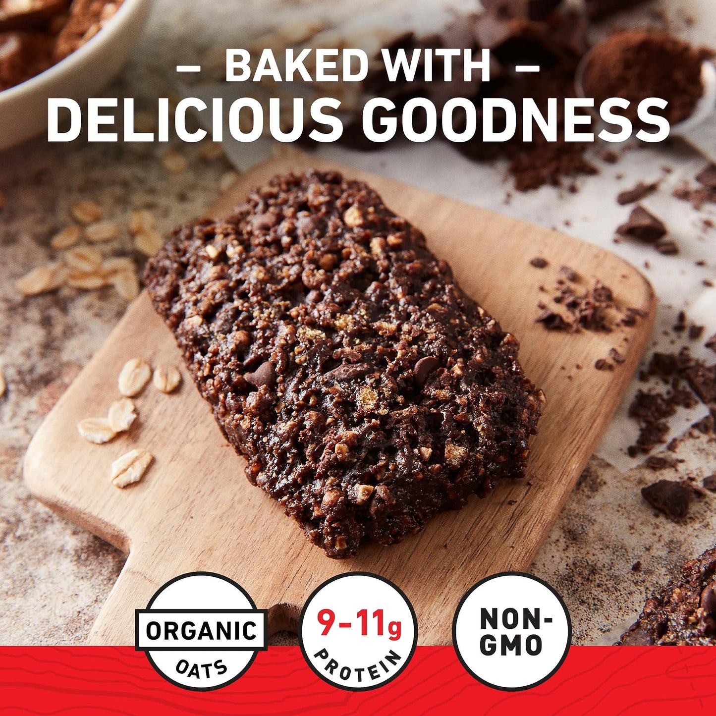 Clif Bar - Chocolate Brownie Flavor - Made With Organic Oats - 10G Protein - Non-Gmo - Plant Based - Energy Bars - 2.4 Oz. (18 P