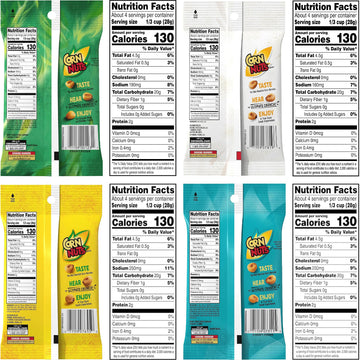 Corn Nuts Variety Pack - 4 Oz Bags (Pack Of 12) - Loaded Taco, Chile Picante, Ranch, Original, Mexican Street Corn, And Bbq - Bu