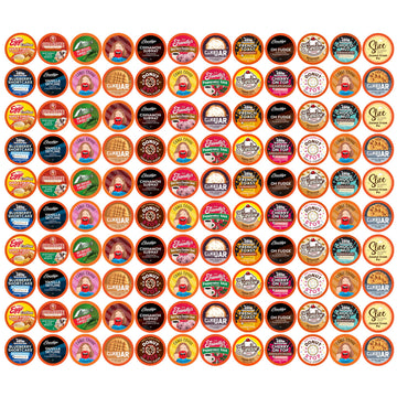 Coffee Pod Variety Packs Super Flavored Sampler  Assorted  Compatible with 2.0 K-Cup malt-inspired  Variety Pack  120 Count (Pack of 1)