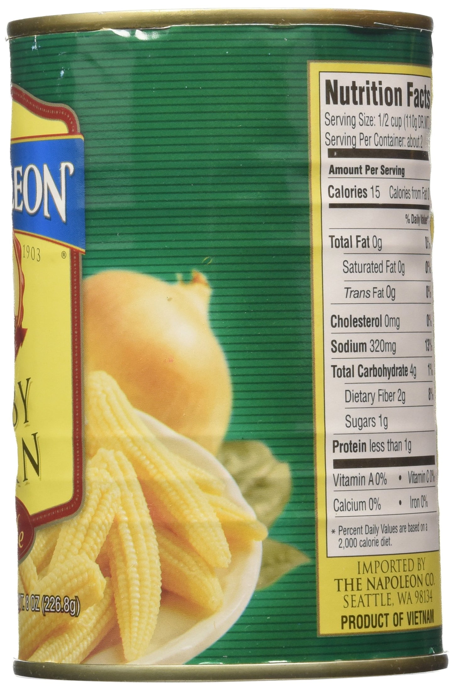 Napoleon Whole Baby Corn (12X15Oz)