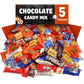 Bulk Halloween Chocolate Candy Variety Pack - 5 lb Large Assorted Mix Individually Wrapped Milk Chocolates Candies for Trick-or-Treat  Piata Fillers  Birthday Parties  Favors & Bags - Sugaridge