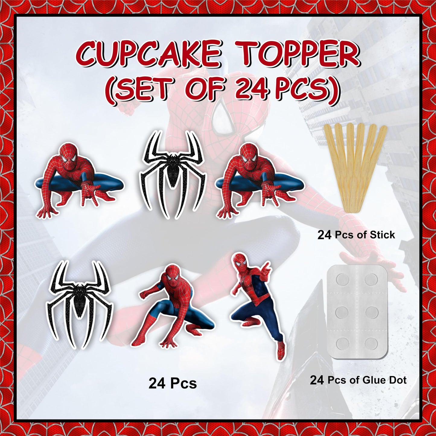 Spidrmn Cupcake Topper