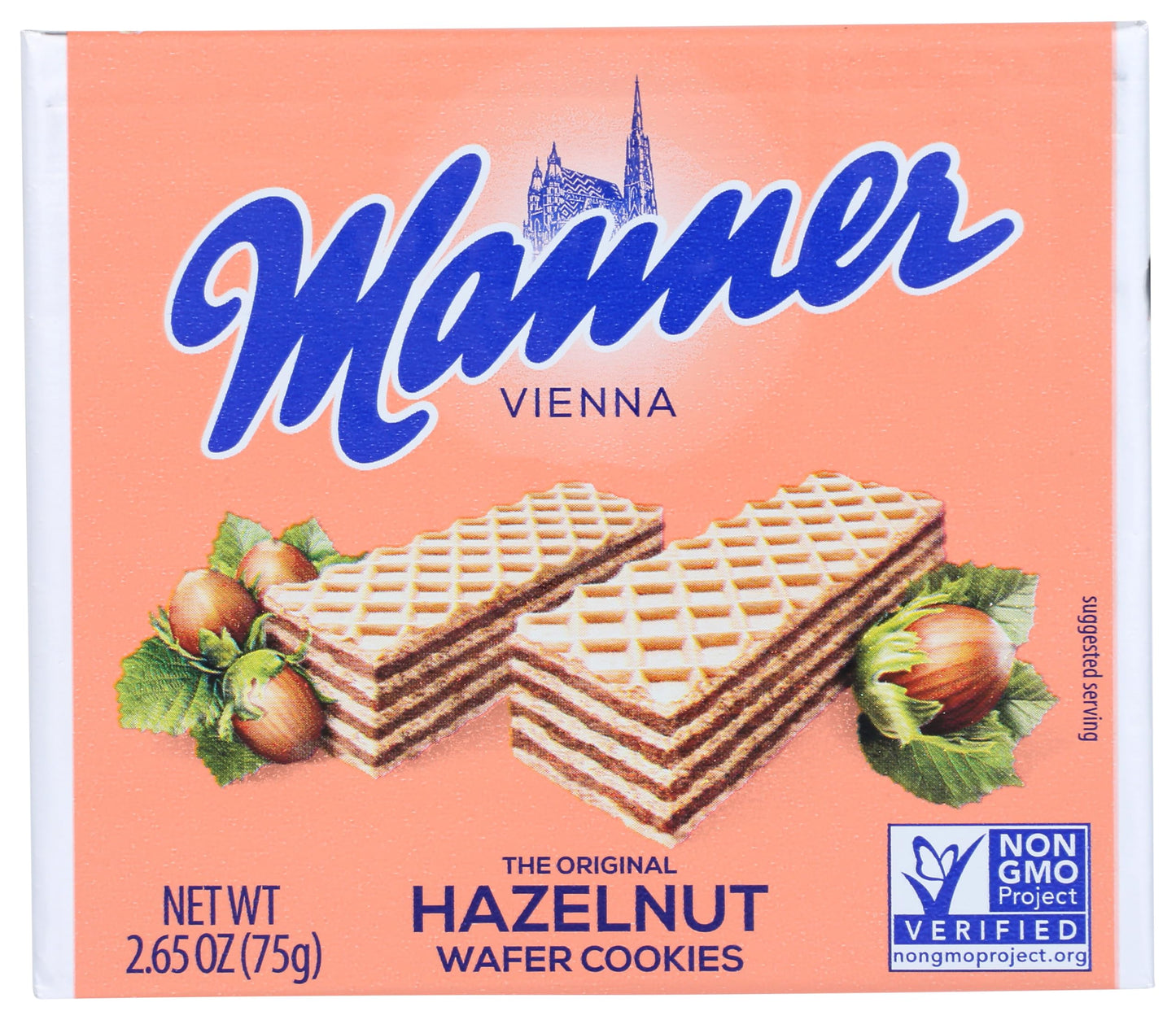 Manner - Wafer Hazelnut - Case Of 12-2.65 Oz