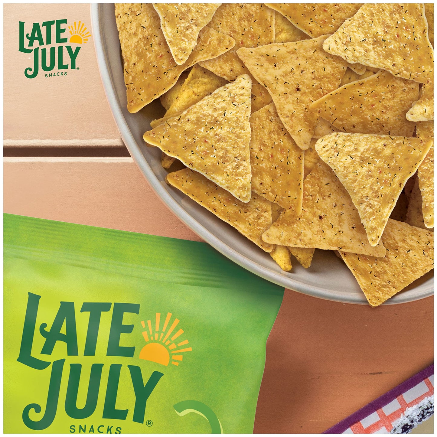 Late July Snacks, Jalapeo Lime Tortilla Chips, 7.8-Oz. Bag (Pack Of 12)