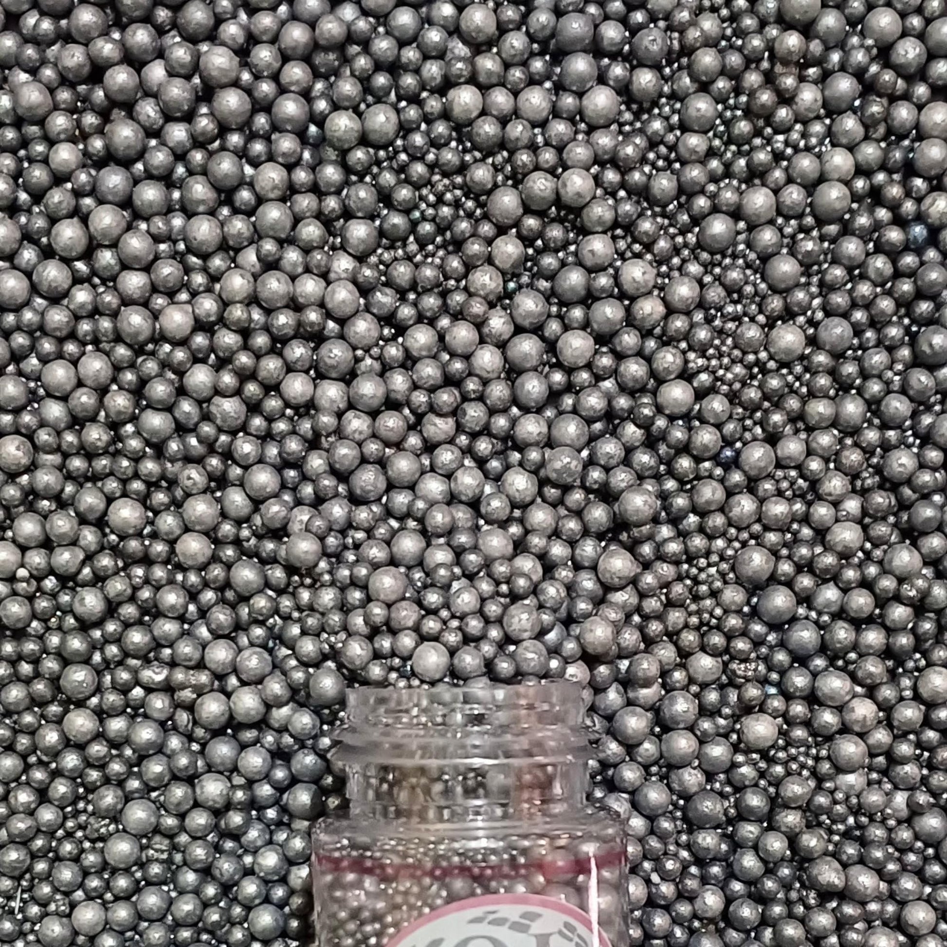 Confect Silver Metallic Disco Ball Sprinkles - Edible Cake Decorating Sugar Pearls, Vegan, Gluten-Free, 4.2 Oz, Color DM21