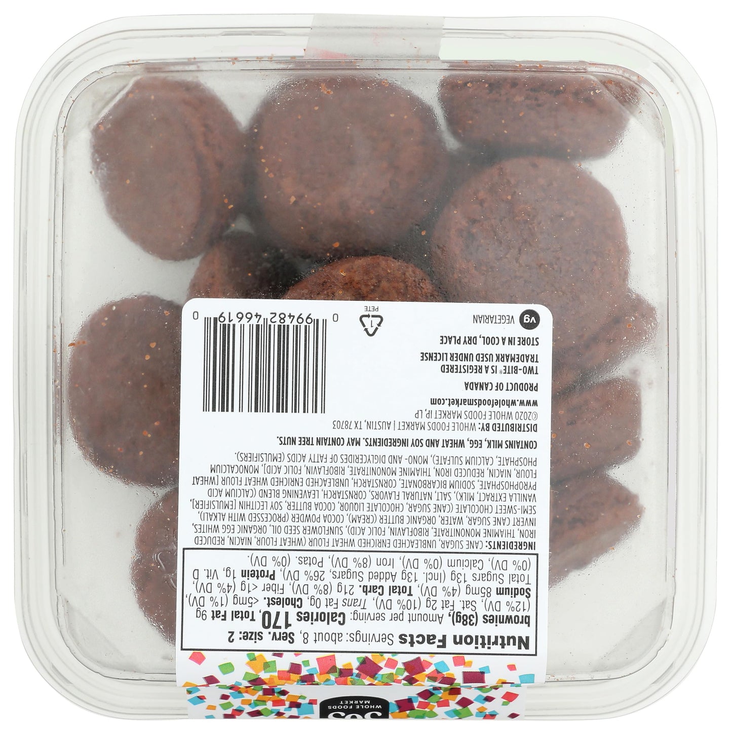 365 Everyday Value, Two-bite Chocolate Brownies, 11.3 OZ (Frozen)