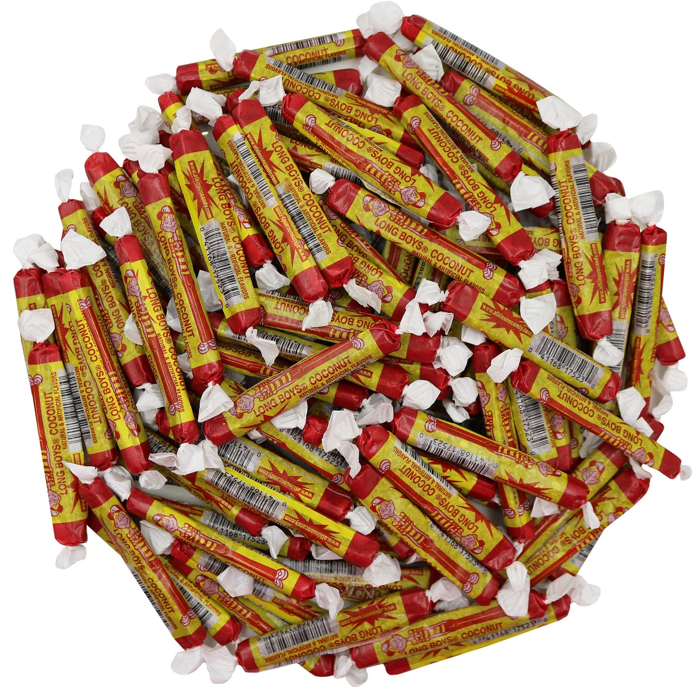 Firstchoicecandy Long Boys Coconut Caramel Bulk Candy, 2 Pound