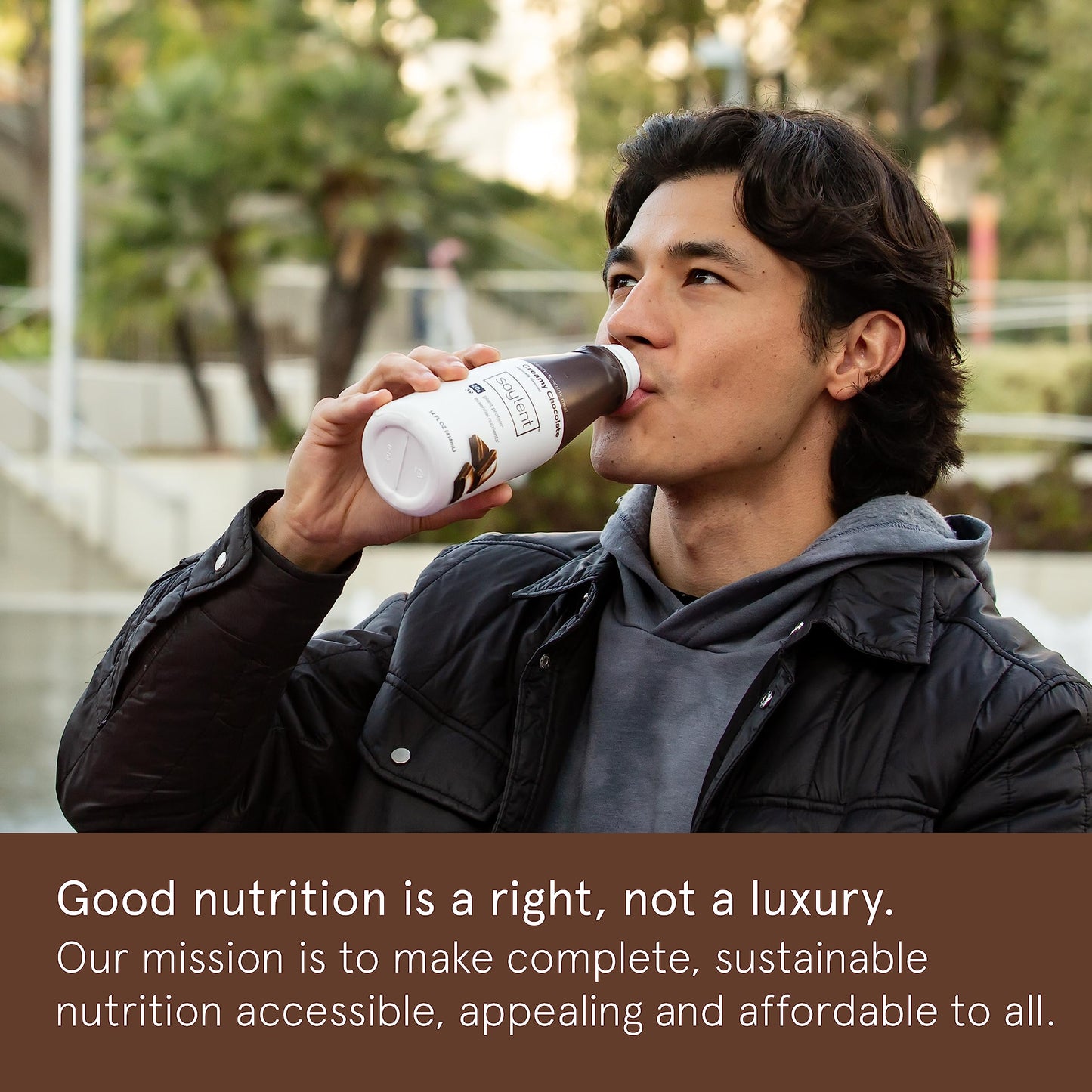 Soylent Creamy Chocolate Meal Replacement Shake, Ready-to-Drink Plant Based Protein Drink, Contains 20g Complete Vegan Protein a
