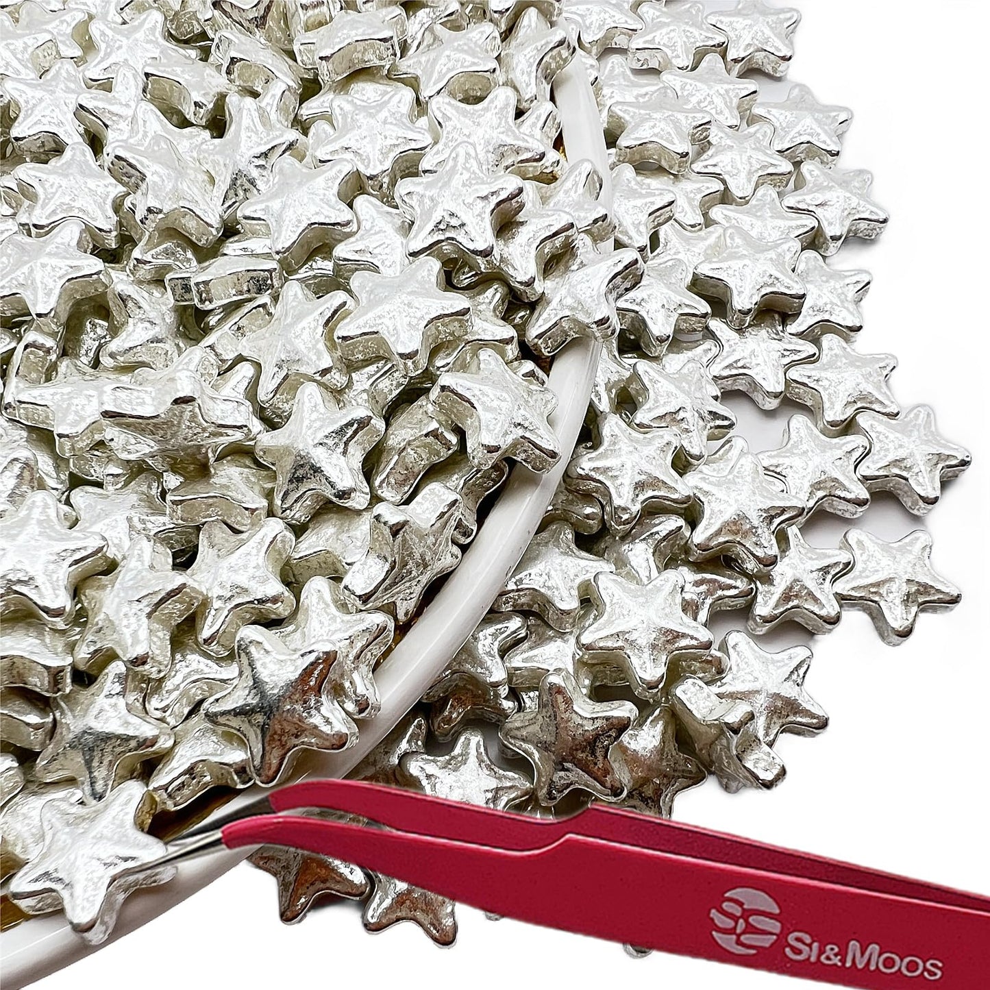 Se Si&Moos Edible Silver Star Sprinkles Edible Silver Stars For Cake Decorating Silver Edible Stars Silver Sprinkles Large Star