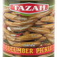 Tazah Cucumber Pickle 6.62 lbs Large Pickled Cucumbers in Brine 30-36 Large Cucumbers in each #10 Can Kosher