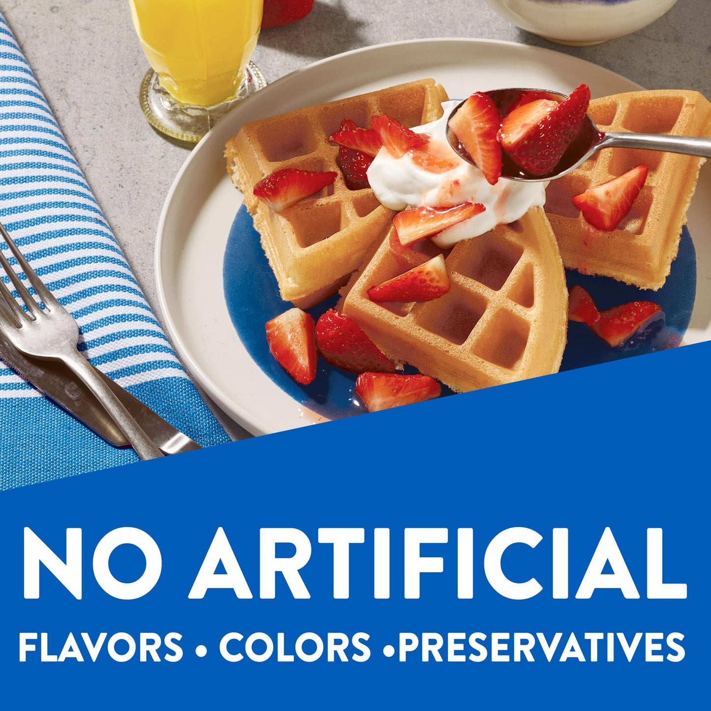 Krusteaz Light and Crispy Belgian Waffle Mix  Krusteaz Waffle Mix  28 oz Box (Pack of 8)