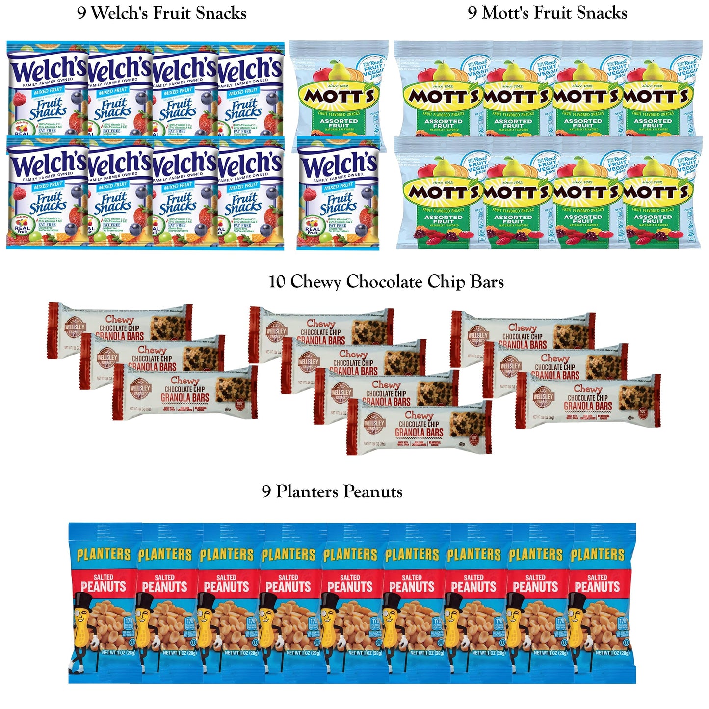 Foxy Fane 90-Count Holiday Gift Box - 90 Healthy Snacks & Treats - Perfect Variety Pack For Easter - Great For Family, Friends &