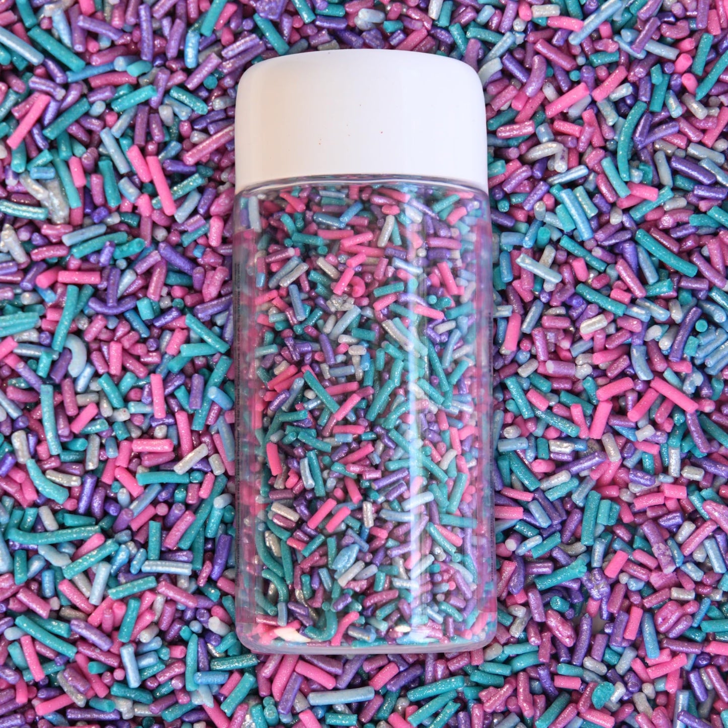 Confect Rainbow Sprinkles (Confetti Explosion)- Edible Multicolor Baking Toppings-Custom Blend Jimmies for Cake, Cupcake & Cooki