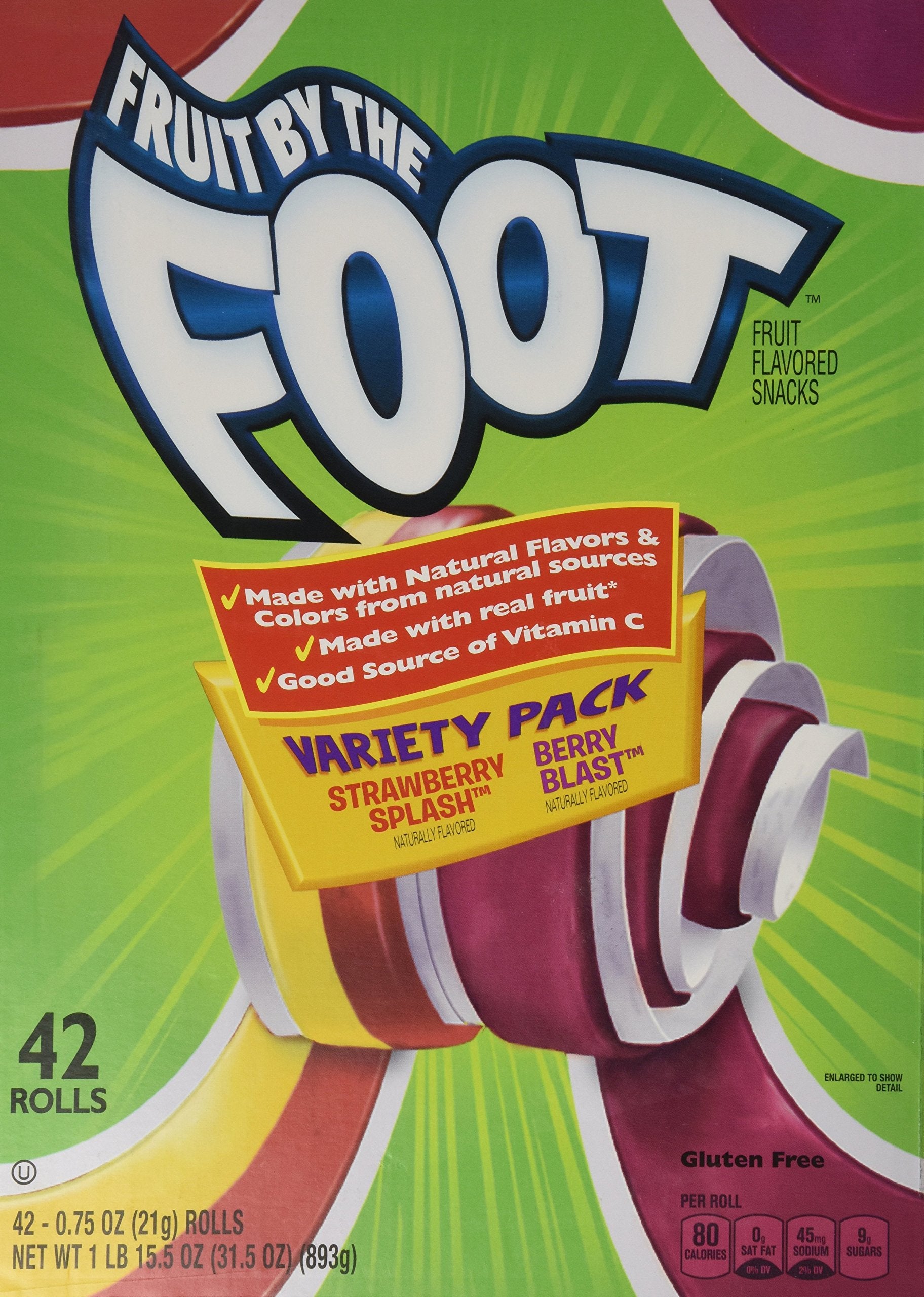 Betty Crocker Fruit Snacks Variety Pack, STRAWBERRY SPLASH/BERRY BLAST 48 Count