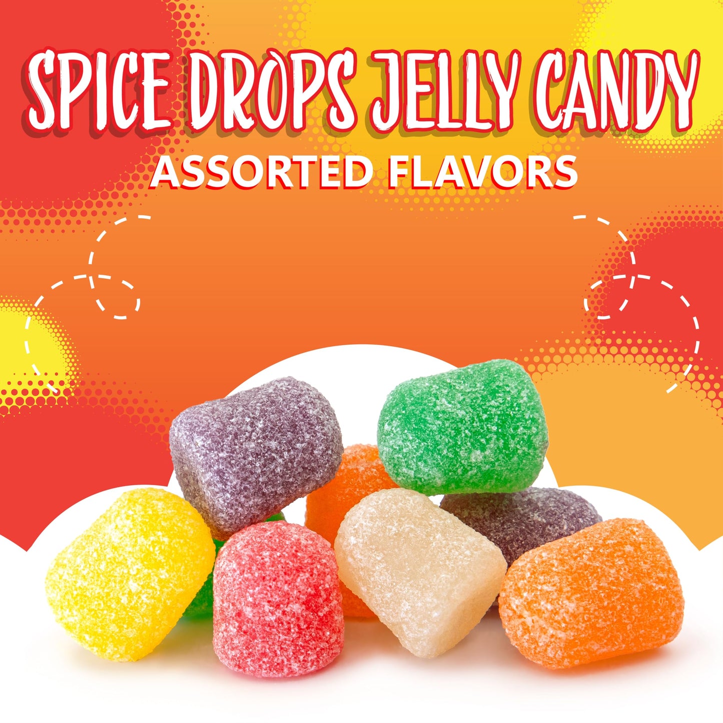 Spice Drops 3 Pound Bag | Spiced Gum Drops Candy | Assorted Flavors Old Fashioned Candy | Cinnamon, Peppermint, Spearmint, Winte