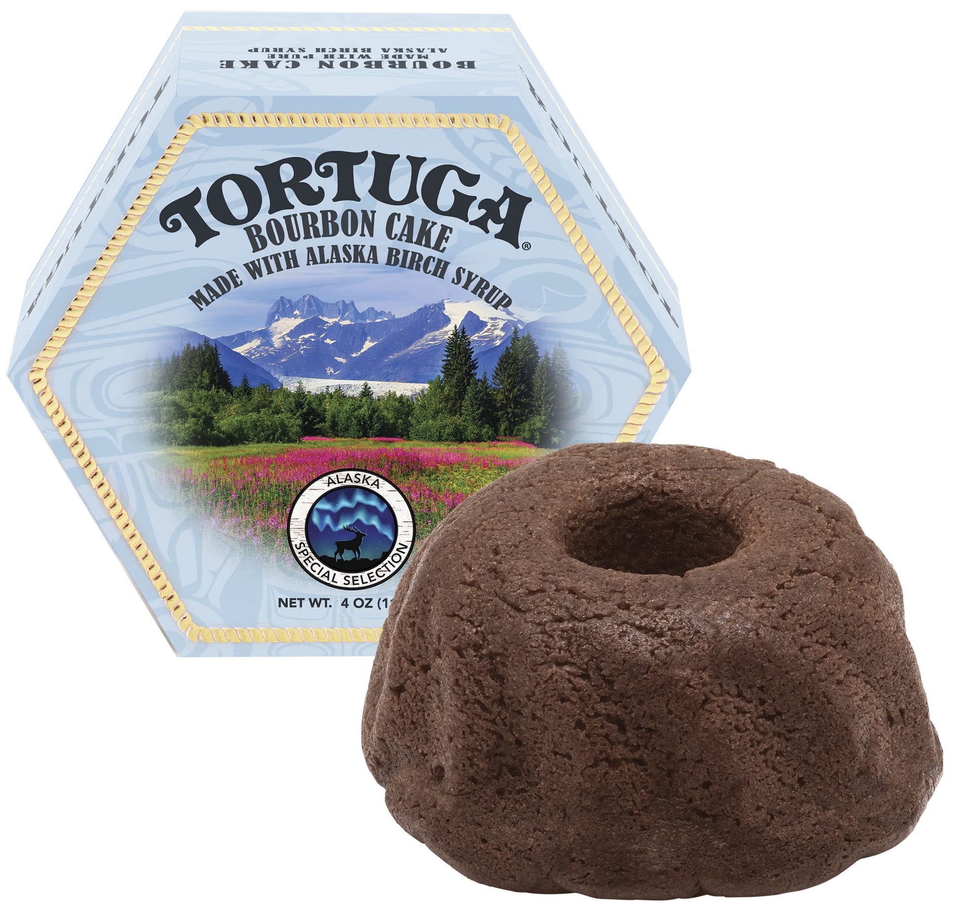TORTUGA Alaska Birch Syrup Bourbon Cake - Premium Gourmet Gift - 4 Oz.