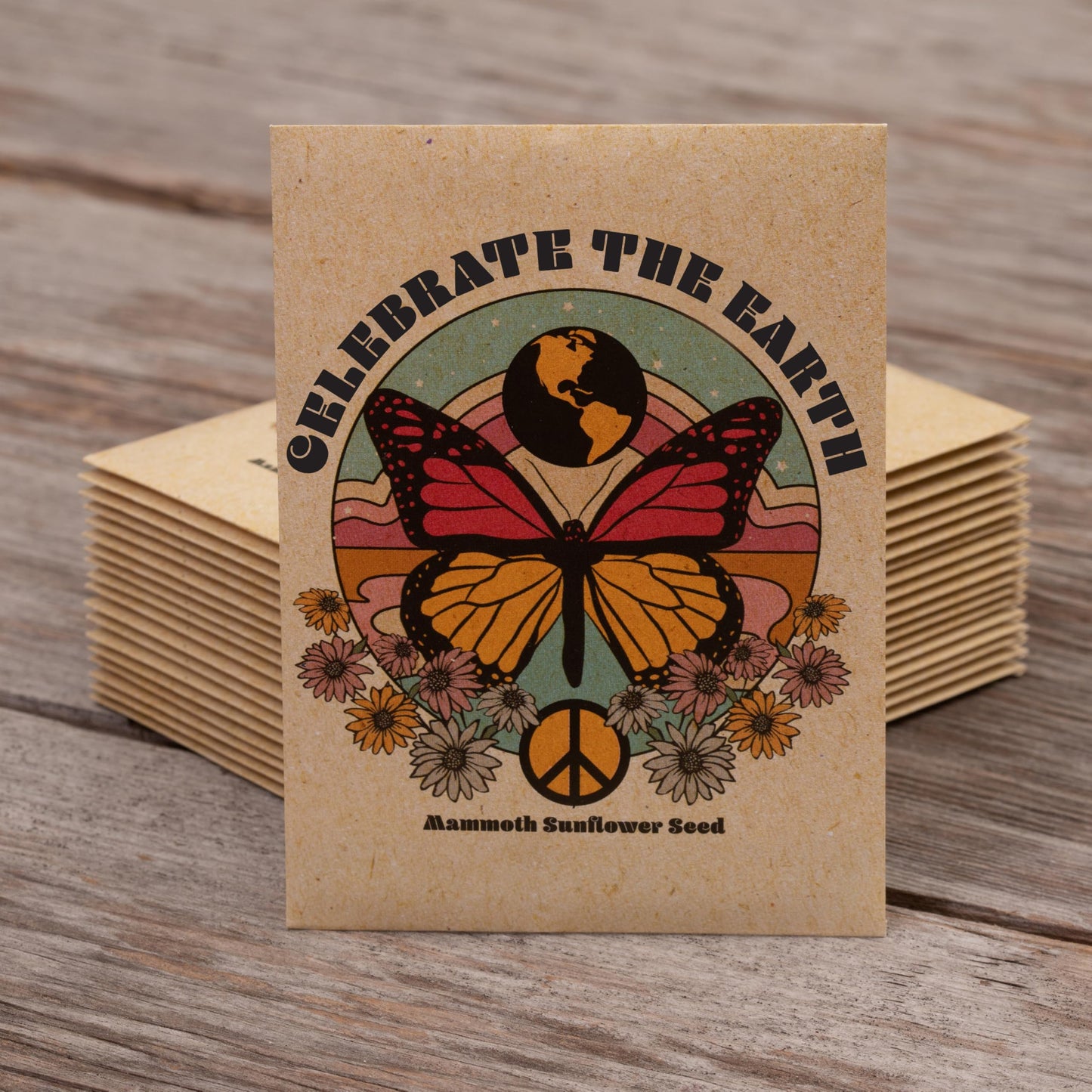 Bentley Earth Day 2025 Butterfly - Mammoth Sunflower Flower Mix Seed All Favor (25 Packets)