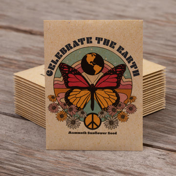 Bentley Earth Day 2025 Butterfly - Mammoth Sunflower Flower Mix Seed All Favor (25 Packets)