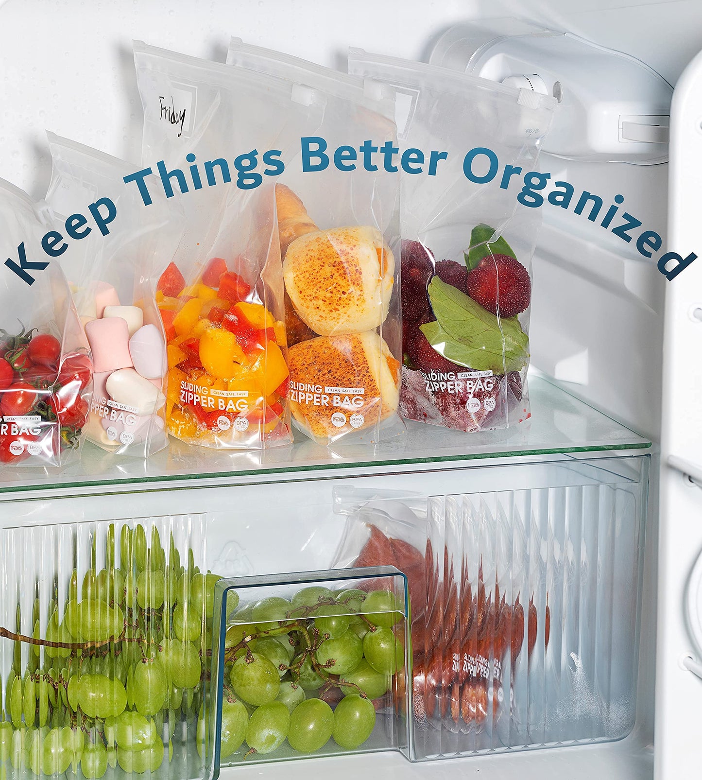 900 Count- Bulk Slider Stand Up Storage Bags, Quart Size (36 Packs Of 25) Bpa-Free, Expandable Bottom, Leak Proof