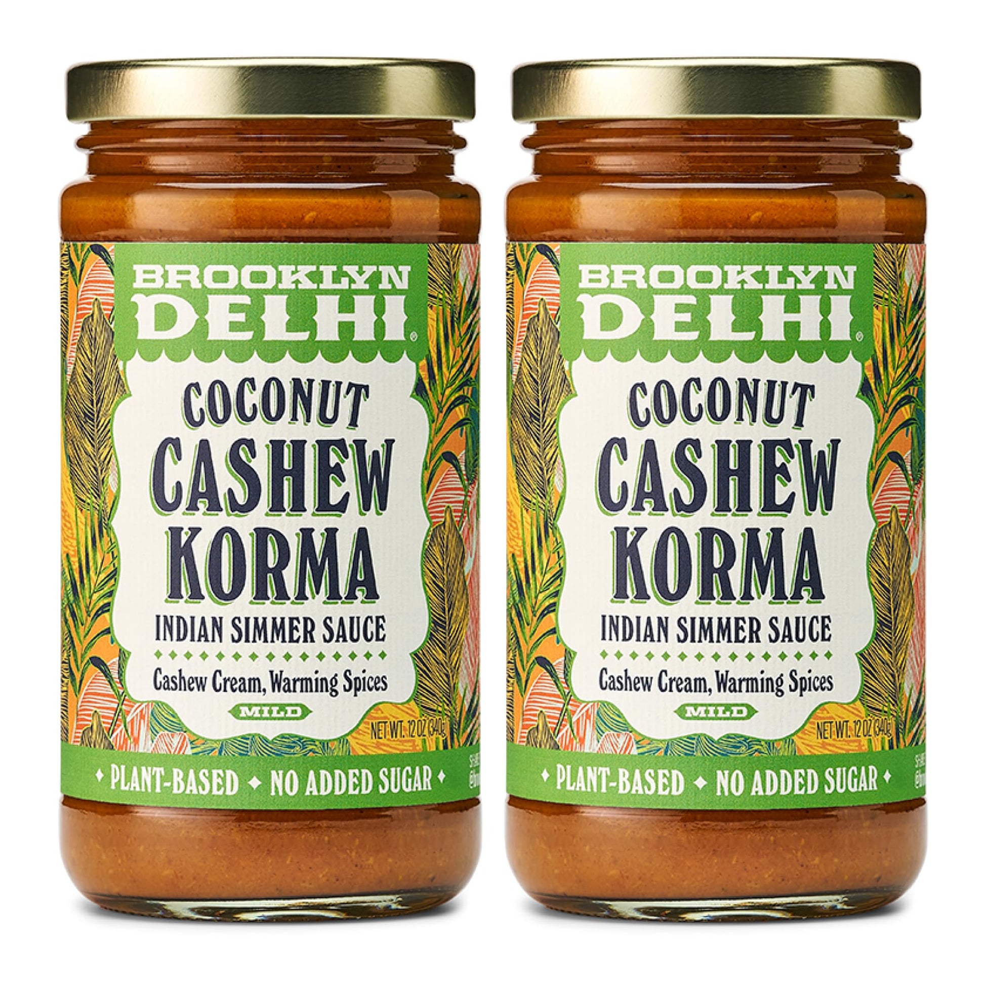 Brooklyn Delhi Coconut Cashew Korma | Indian Simmer Sauce With Cashew Cream And Warming Spices | Mild Enough For A Kid, Flavorfu