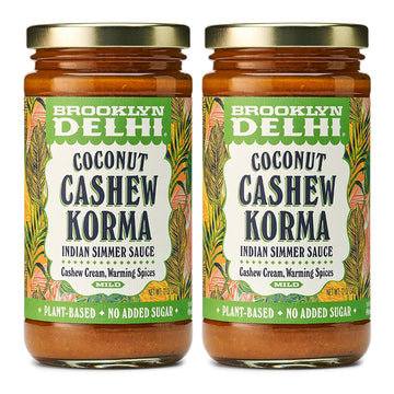 Brooklyn Delhi Coconut Cashew Korma | Indian Simmer Sauce With Cashew Cream And Warming Spices | Mild Enough For A Kid, Flavorfu