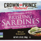 Crown Prince Brisling Sardines, Mediterranean Style, 3.75 Ounce, Pack of 1