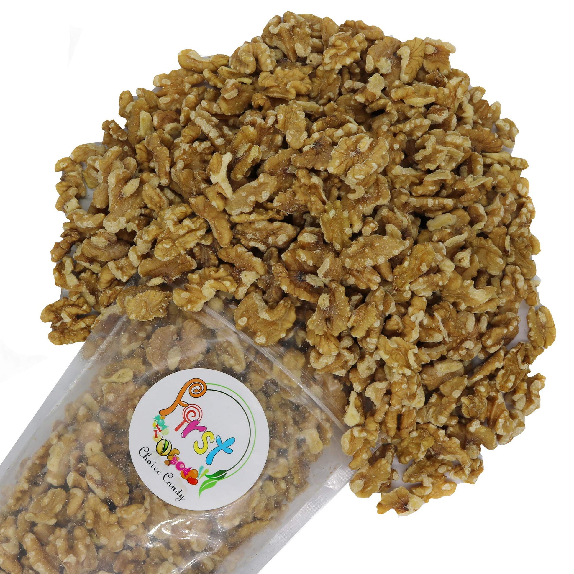 FirstChoiceCandy Gourmet Raw Natural Unsalted Walnuts - 2 Pound (Pack of 1)