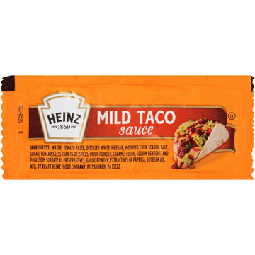 HEINZ Mild Taco Sauce Single Serve Packets, 200 Count, 0.3 oz Each