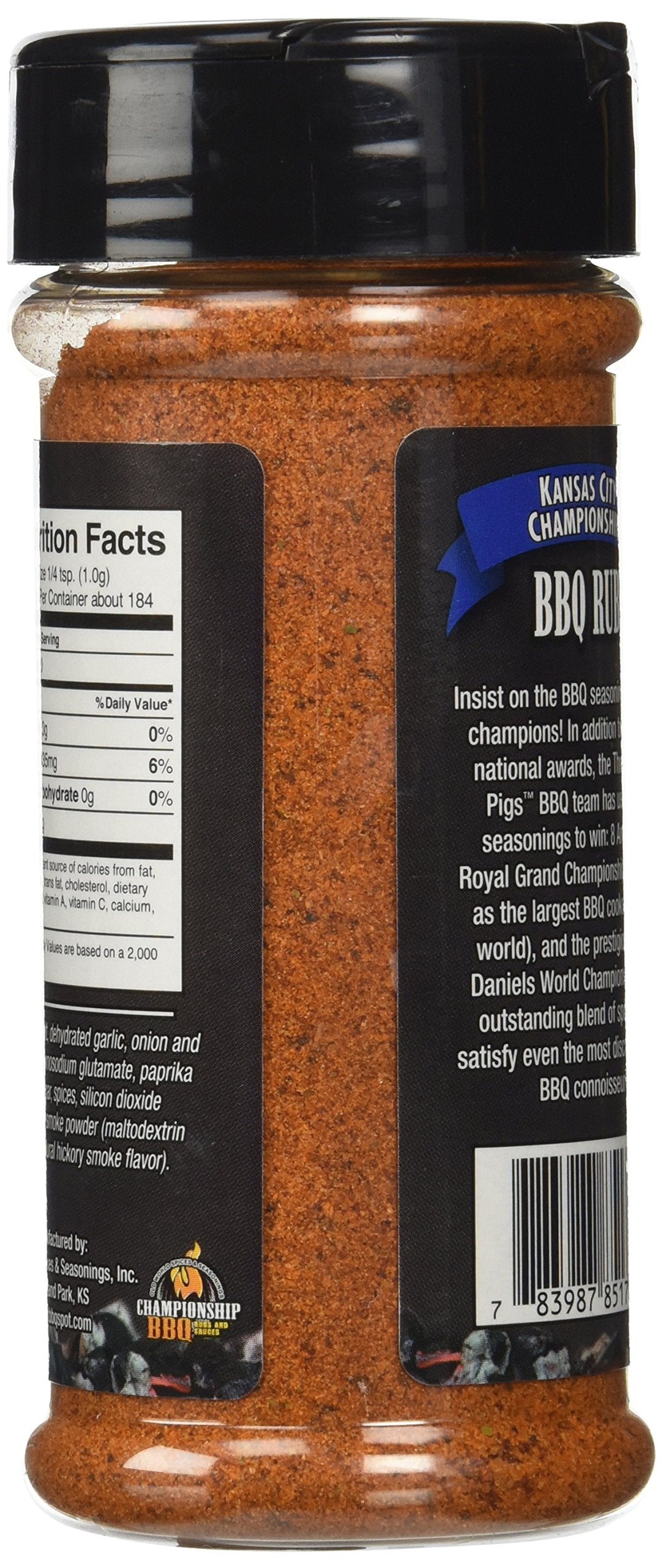 Old World Spices And Seasonings Three Little Pigs Bbq Competition Rub 6.5 Oz