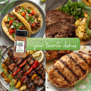 FreshJax Keto Steak Seasoning Blend, Organic BBQ Rub for Meat, 6.4oz Bottle
