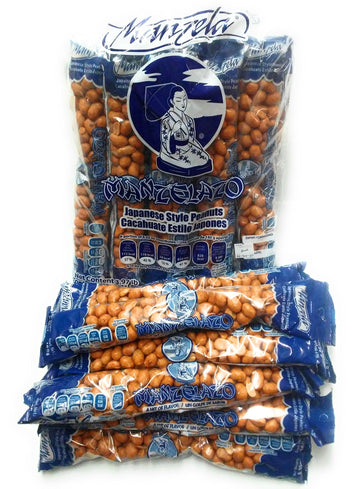 Manzela Japanese Style Peanuts 10 Count 6.35Oz. Each / Cacahuates Estilo Japonés 10Pz De 180Grs