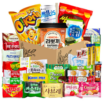 Seconde Nature Korean Snack Box - 38 Count Assortment of Chips, Sweets & Tteokbokki - Perfect Gift for K-Food Lovers & Snack Enthusiasts