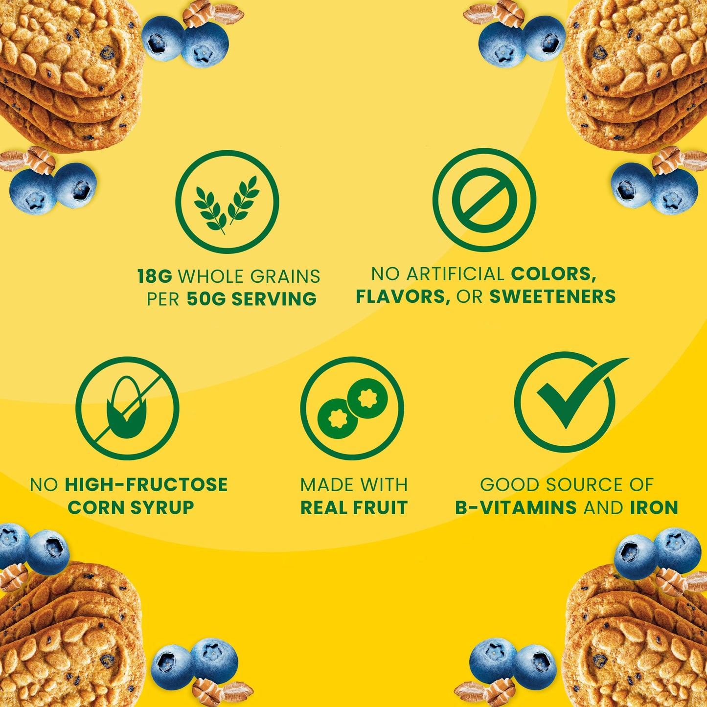 belVita Breakfast Biscuits, Blueberry Flavor, 8 Packs (4 Biscuits Per Pack)