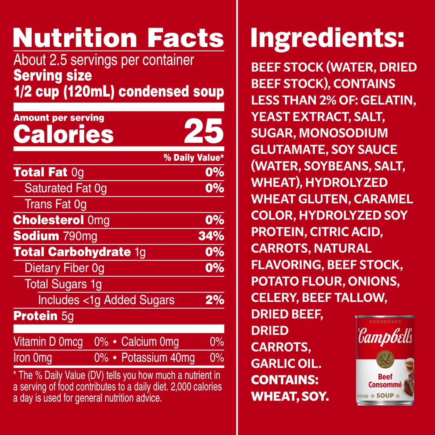 Campbell'S Condensed Soup, Beef Consomme, 10.5 Ounce (Pack Of 6)