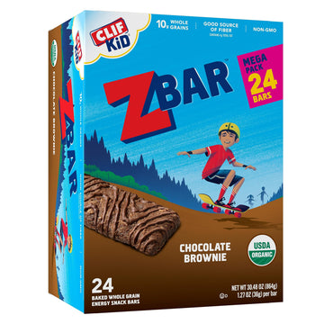 Zbar - Chocolate Brownie - Soft Baked Snack Bars - Non-Gmo - 10G Whole Grains - Usda Organic Granola Bars (24 Pack)