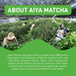 Aiya Certified USDA Japanese Organic Ceremonial Grade Matcha Green Tea Powder - Gluten-Free  Non-GMO - 100g Bag (3.53 oz.)