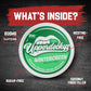 Upperdeckys  Cool Wintergreen Caffeine Energy Pouches - Free Replacement or Alternative for Focus and Energy - Sugar Free Nootropic Pouches  Made in the USA & Delicious Flavor (4-Pack  200mg)