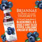 BRIANNAS Blueberry Balsamic Vinaigrette Dressing - Gluten Free, Low Sugar, 12 oz - Premium Salad Dressing for Healthy Meals