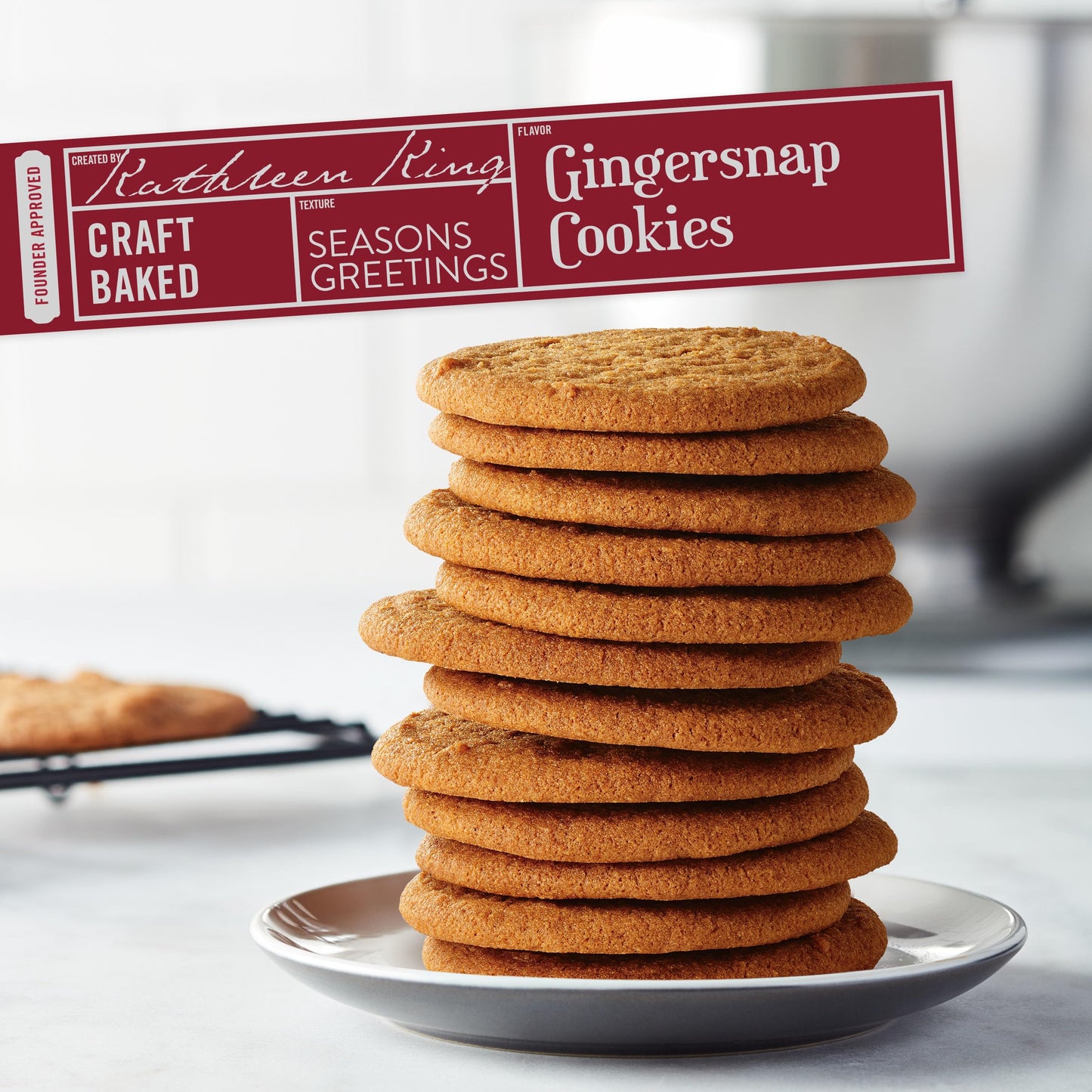 Tates Bake Shop Gingersnap Cookies  Holiday Cookies  6.5 oz