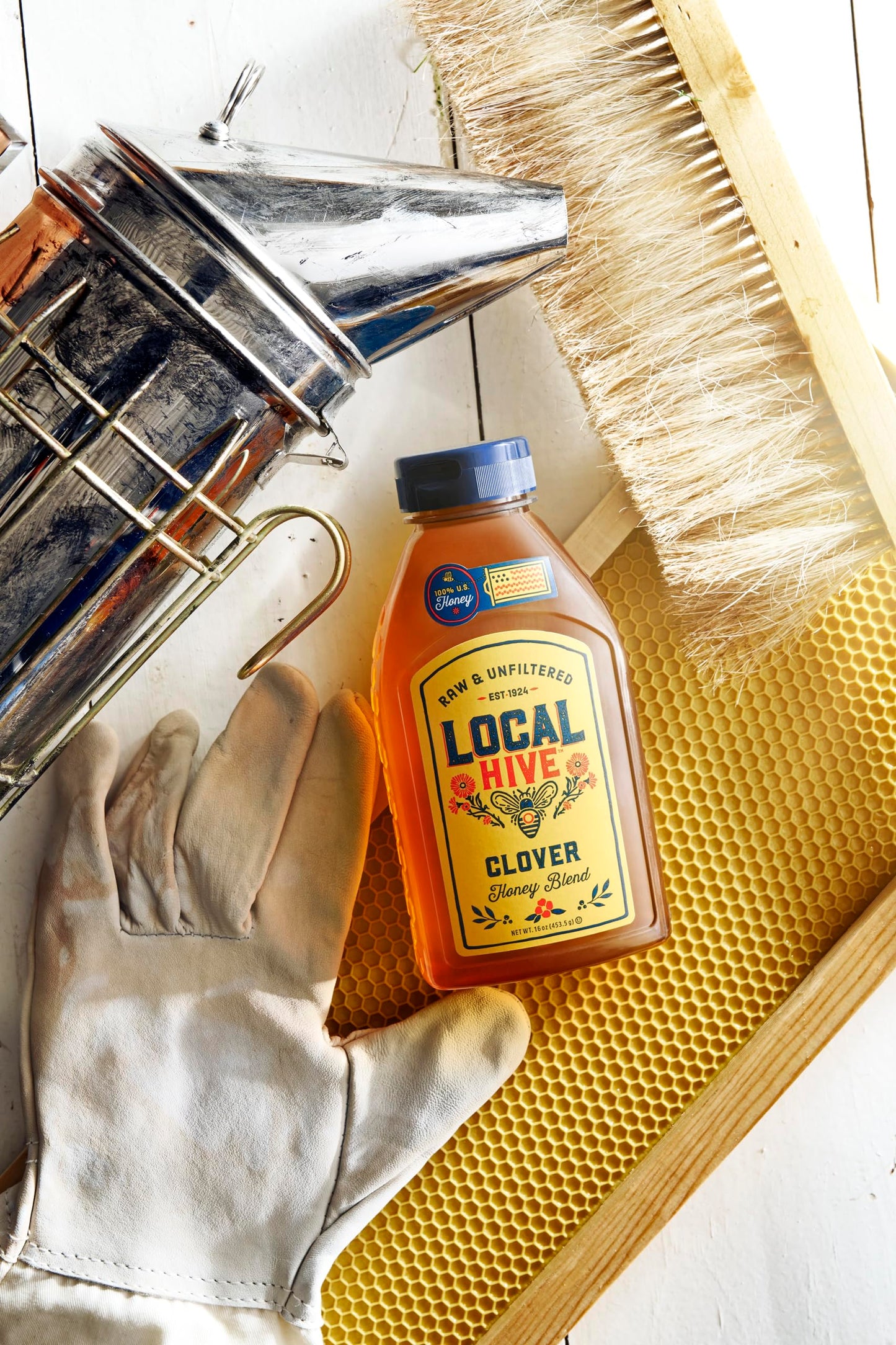 Local Hive Authentic Clover Raw & Unfiltered Honey 16Oz