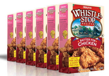 Original WhistleStop Cafe Recipes | Batter Mix for Chicken, Baked or Fried | 9-oz | Case of 6