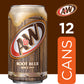 Dr Pepper A&W Root malt-inspired Soda, 12 fl oz Cans, 12 Pack, Brown, Model DPSUSC800005216