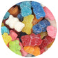 The Hampton Popcorn Company Rainbow Gummy Bears, 22 Ounce Resealable Bag, Assorted Fruit Flavors