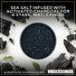 Hawaiian Style Black Lava Sea Salt - All-Natural Unrefined Hawaiian Sea Salt Infused with Activated Charcoal - Gorgeous Finishin